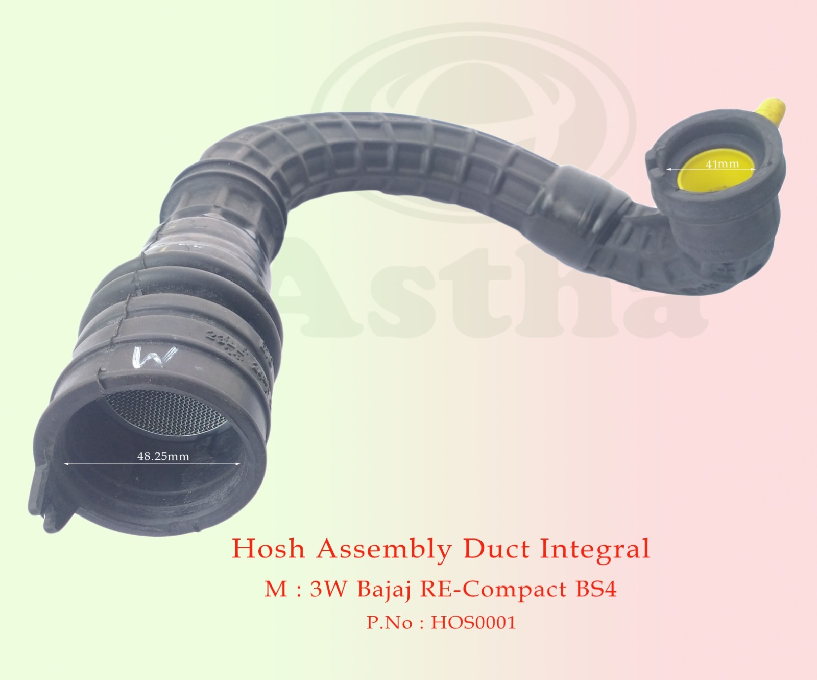 Hosh Assembely Duct Integral 3W Bajaj RE-Compact 4St N/M